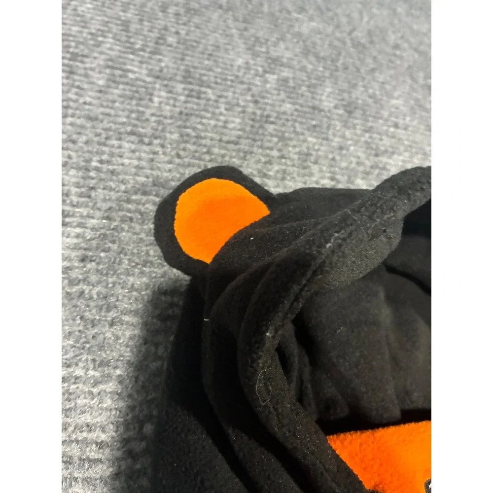 Kids Polar Fleece Balaclava Animal Hood Mask Tiger Black Orange Winter Ski Gear